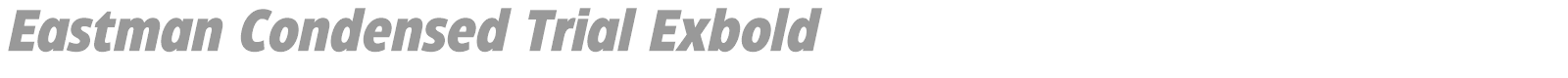 Eastman Condensed font preview