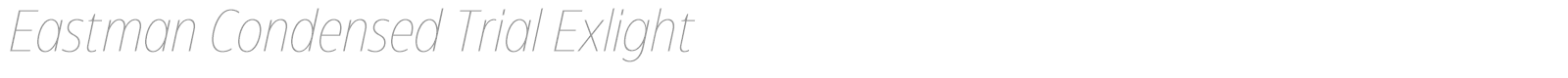 Eastman Condensed font preview