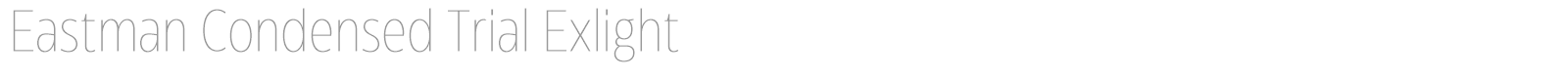 Eastman Condensed font preview