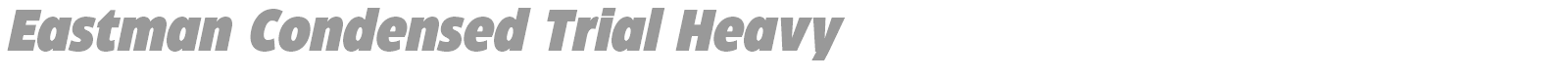 Eastman Condensed font preview