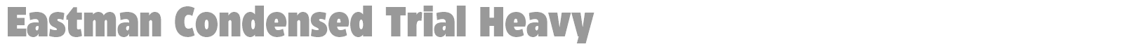 Eastman Condensed font preview