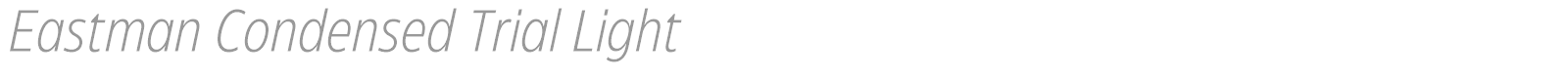 Eastman Condensed font preview