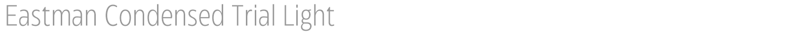 Eastman Condensed font preview
