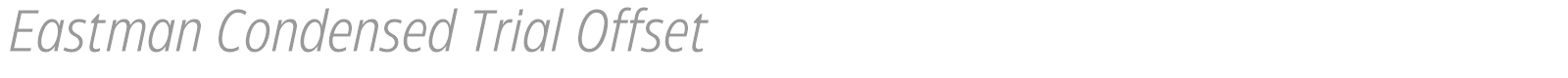 Eastman Condensed font preview
