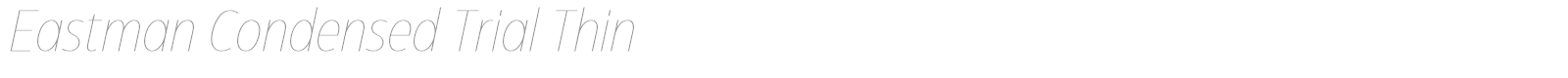 Eastman Condensed font preview