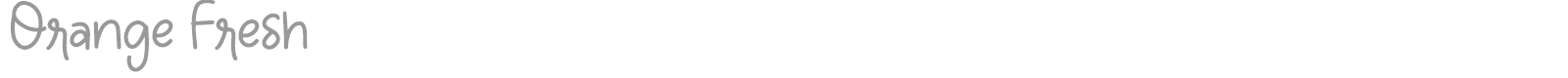 Orange Fresh font preview