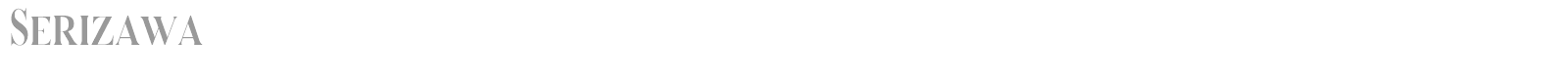 Serizawa font preview