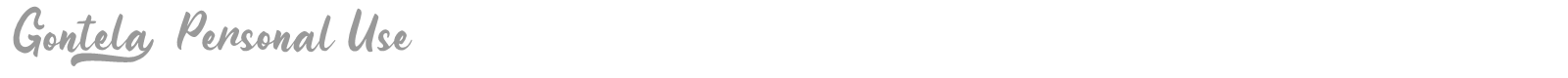 Gontela font preview