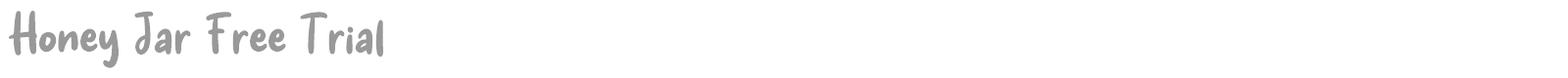 Honey Jar font preview