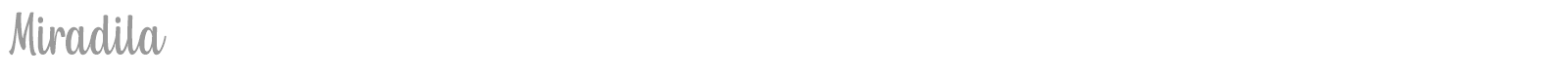 Miradila font preview