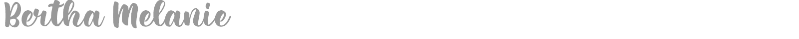 Bertha Melanie font preview