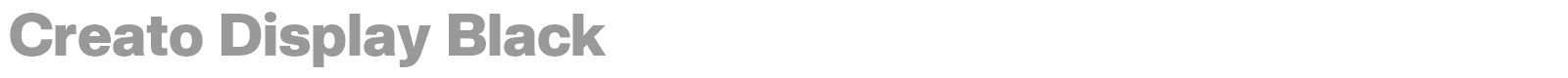 Creato Display font preview