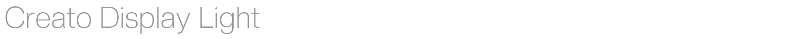 Creato Display font preview