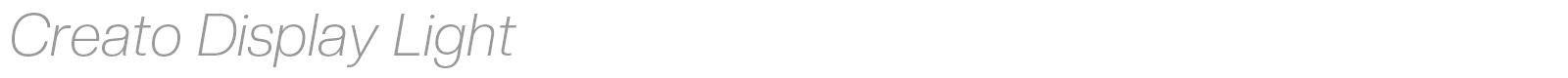 Creato Display font preview
