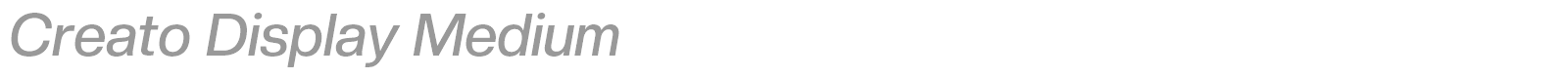 Creato Display font preview