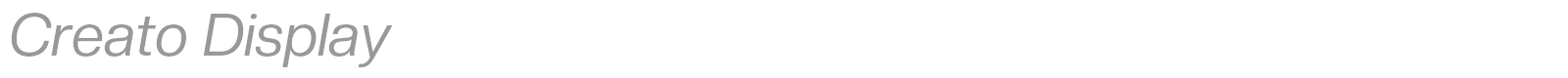 Creato Display font preview
