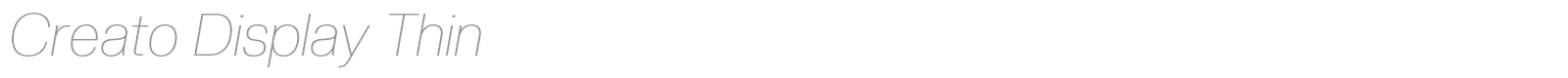 Creato Display font preview