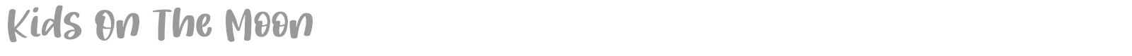 Kids On The Moon font preview