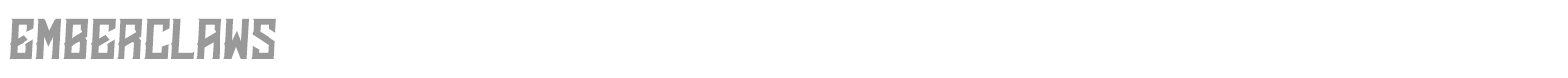 Emberclaws font preview