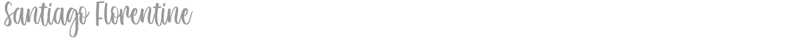 Santiago Florentine font preview