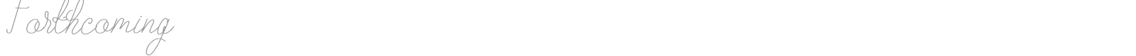 Forthcoming font preview