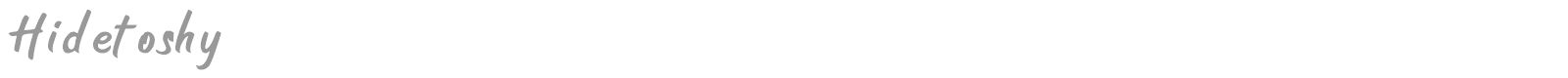 Hidetoshy font preview