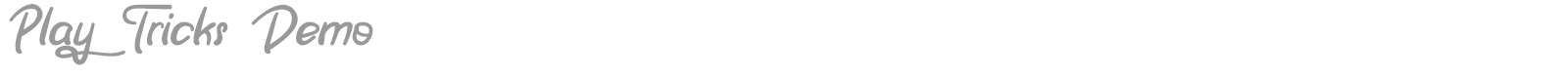 Play Tricks font preview