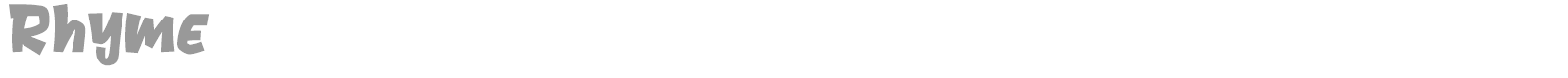 Rhyme font preview