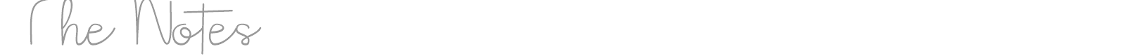 The Notes font preview