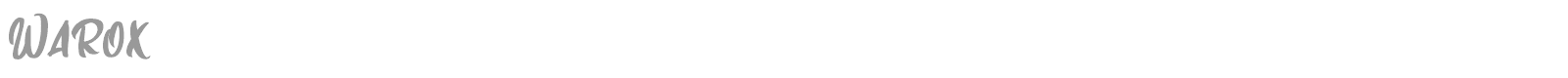 Warox font preview