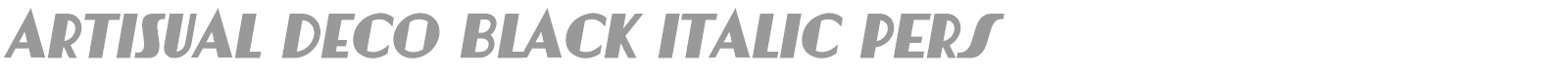 Artisual Deco font preview