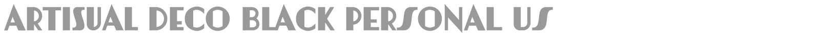Artisual Deco font preview