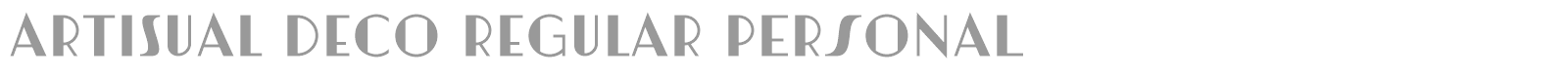 Artisual Deco font preview
