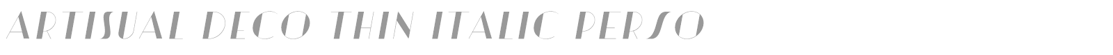 Artisual Deco font preview