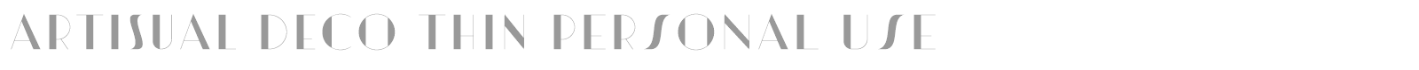 Artisual Deco font preview