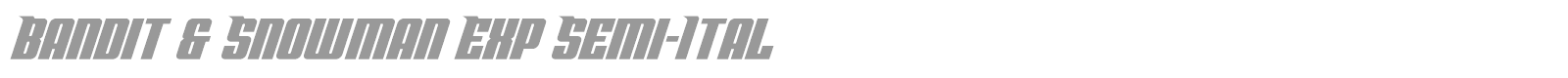 Bandit & Snowman font preview