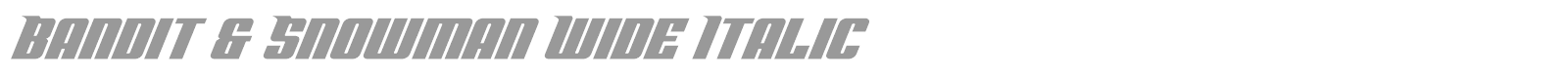 Bandit & Snowman font preview