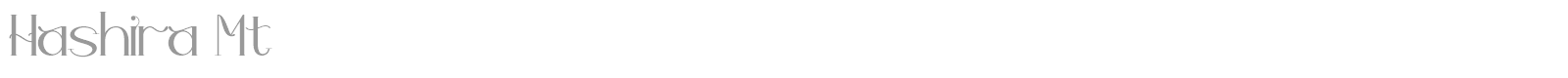 Hashira MT font preview