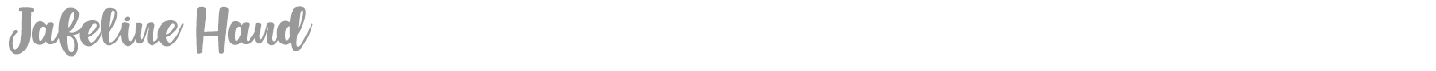 Jafeline Hand font preview