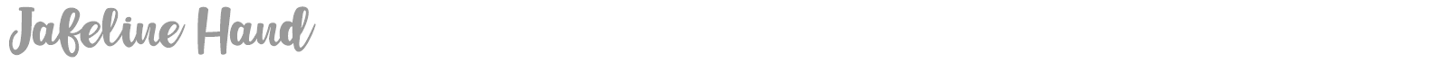 Jafeline Hand font preview