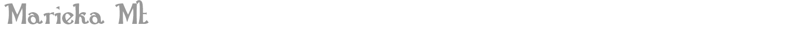 Marieka MT font preview