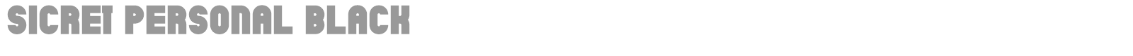 Sicret font preview