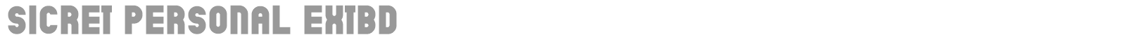 Sicret font preview