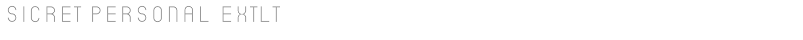 Sicret font preview