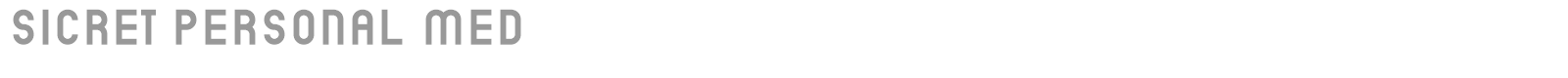 Sicret font preview