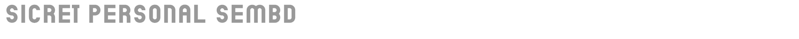 Sicret font preview