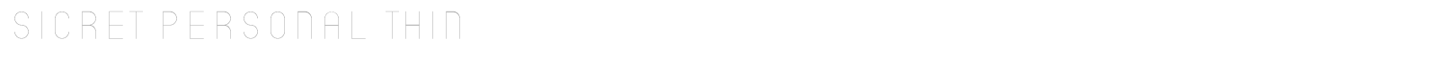 Sicret font preview