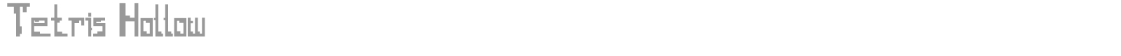 Tetris Hollow font preview