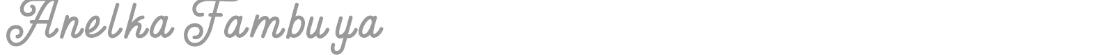 Anelka Fambuya font preview
