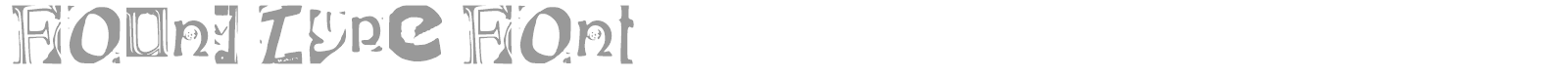 Found Type font preview